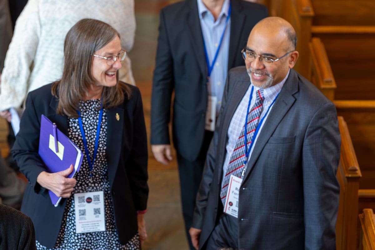 Bishop Sandra Steiner-Ball with Roland Fernandes